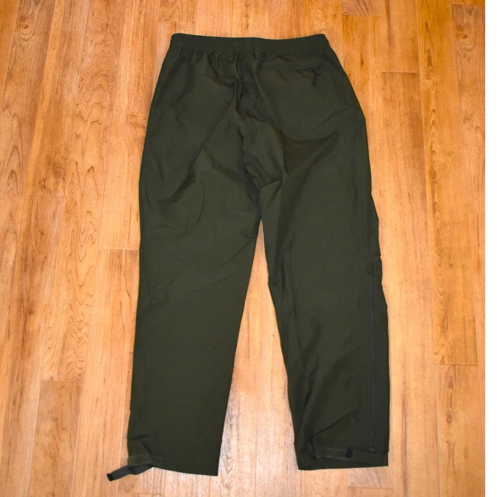 Cabelas Gore-Tex Paclite Shell Rain Pants Mens L Green Excellent Waterproof - Picture 2 of 5